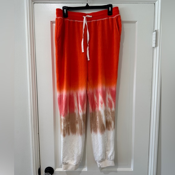 Velvet Heart orange tie dye soft jogger pant bottoms - Picture 7 of 12
